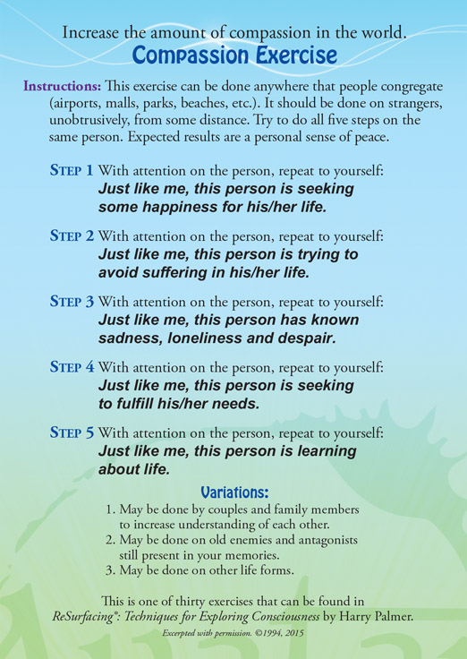The Avatar® Course - The Compassion Project - Back of Card